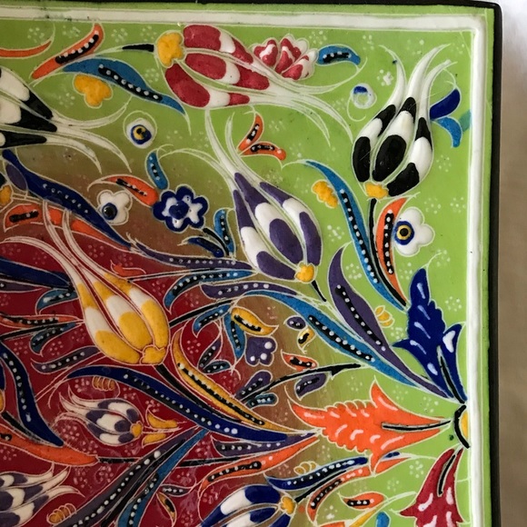 Turkish Hand Made Decorative Plate - Picture 6 of 8